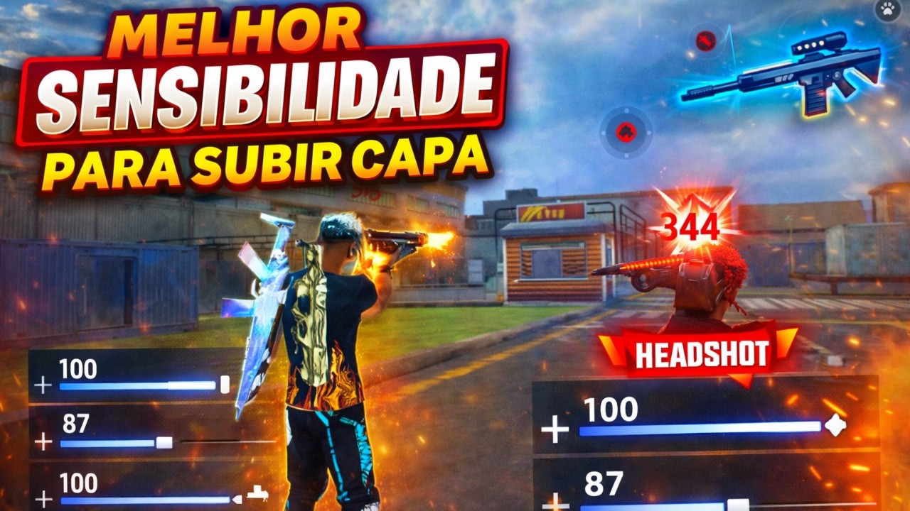 A Melhor Sensibilidade Para Jogar Free Fire e Dar Só Capa 🔥