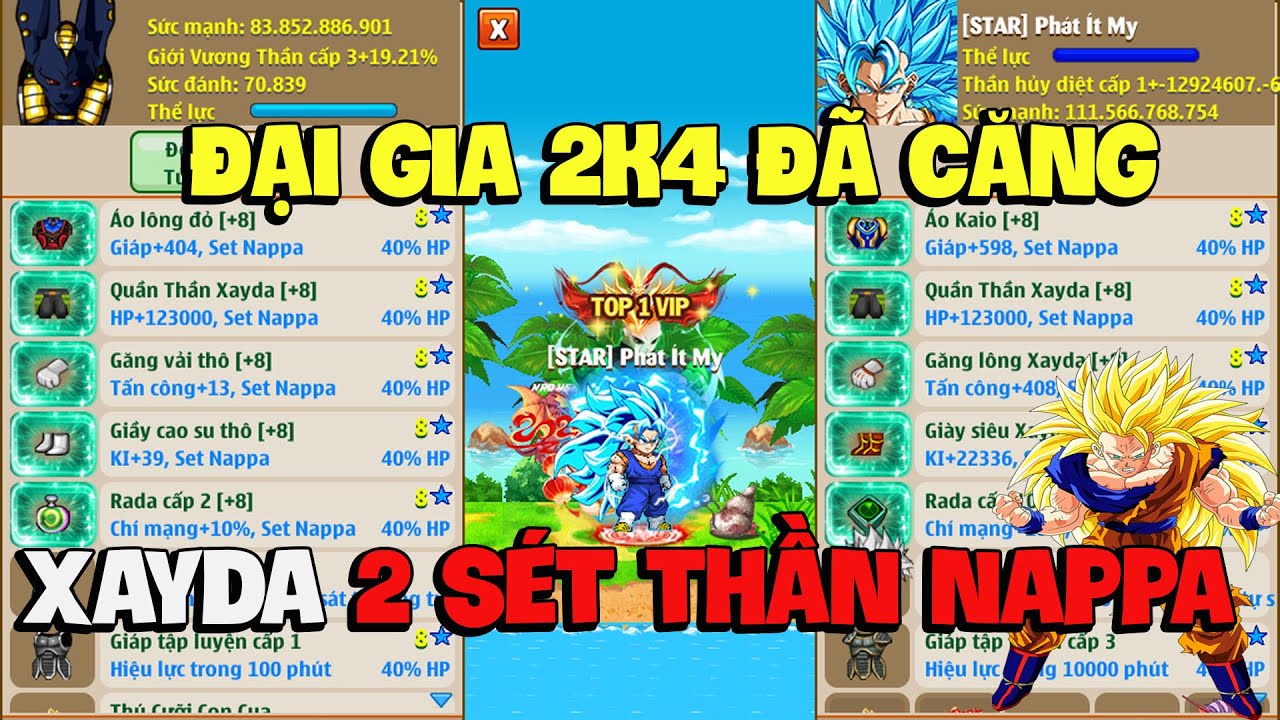 Hồi Sinh Ngọc Rồng - Xuất Hiện Si&ecirc;u Phẩm Xayda 2 S&eacute;t Thần Linh Nappa Từ Đại Gia 2k4 !!!