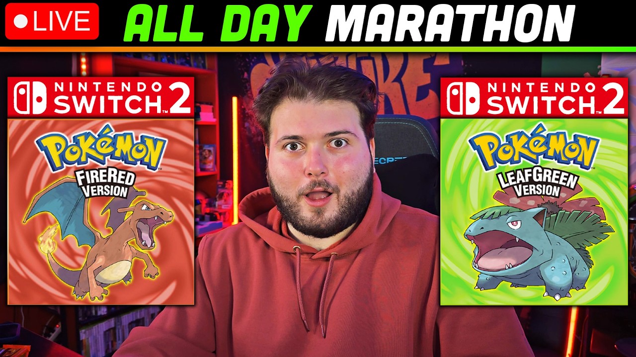 🔴POKEMON FIRE RED & LEAF GREEN MARATHON! (Nintendo Switch 2 Version)