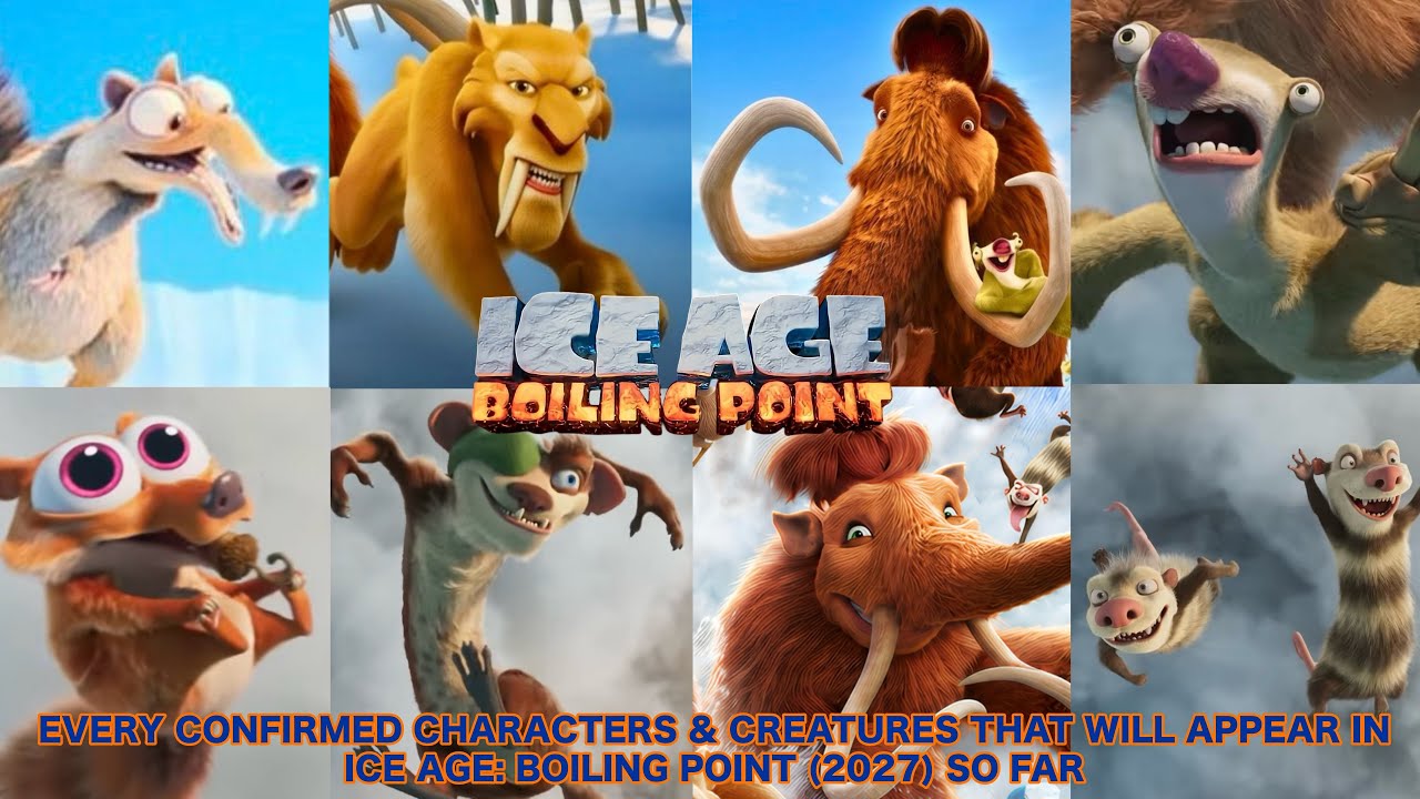 Every Confirmed Characters & Creatures That Will Appear In Ice Age: Boiling Point (2027) So Far