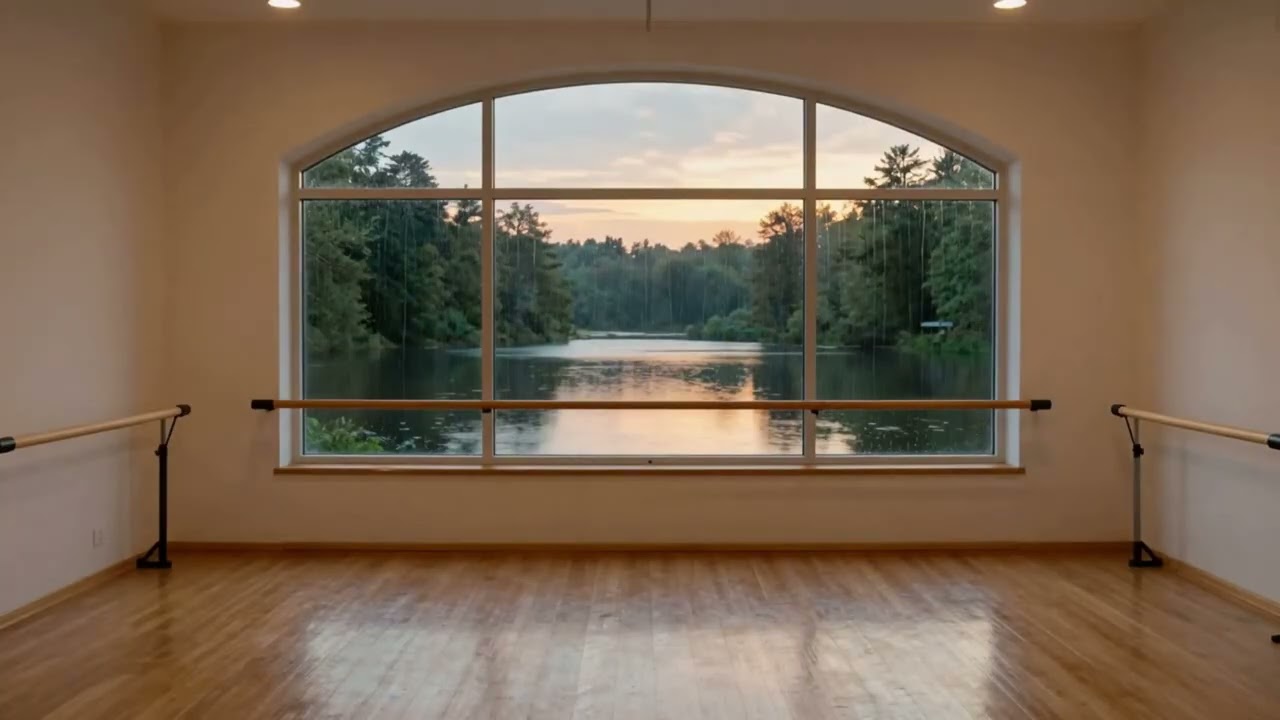 Rainy Day Ballet Studio Ambience | Relaxing ing Rain Sounds forStudy, Focus, and Sleep