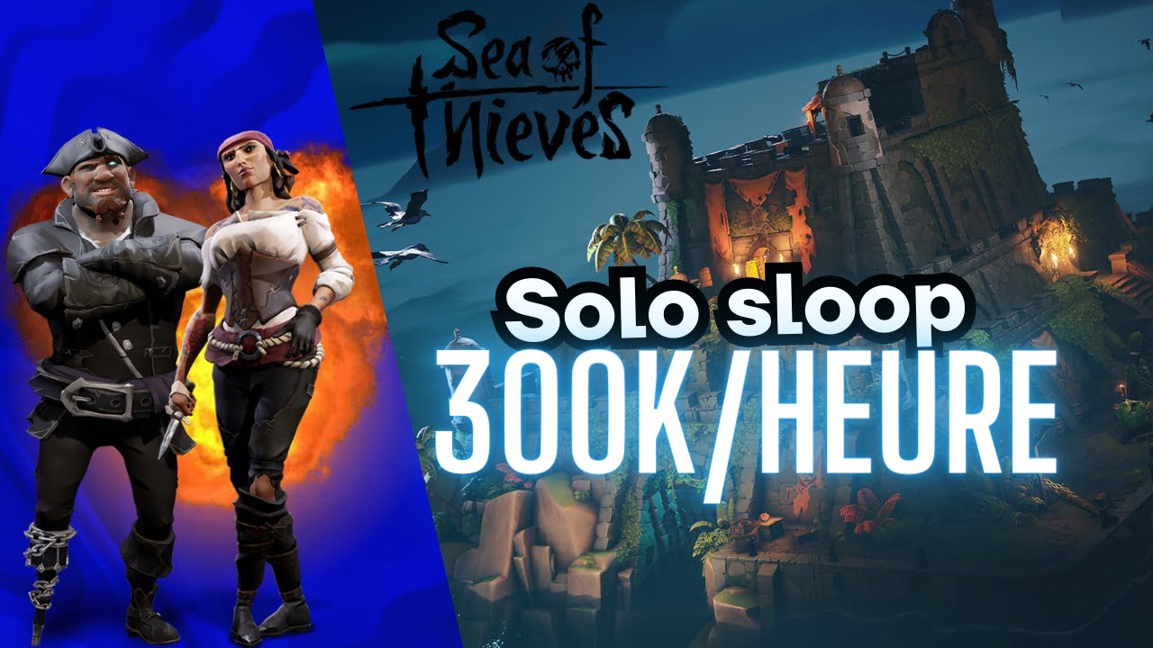 Tuto gold facile + pirate légende en solo sloop | Sea of Thieves | yatch_