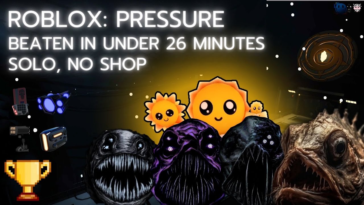 [FIRST EVER 25] ROBLOX PRESSURE SOLO NO SHOP 25:44 WORLD RECORD