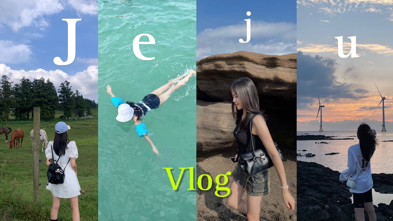 [Jeju vlog] 인생 스팟들로 꽉 채운 2박3일 제주 여행🍊| 제주서쪽감성숙소 | 판포포구수영 | 금오름 & 반딧불이 | 용머리해안 | 소품샵쇼핑 | 바리메오름 | 싱싱잇