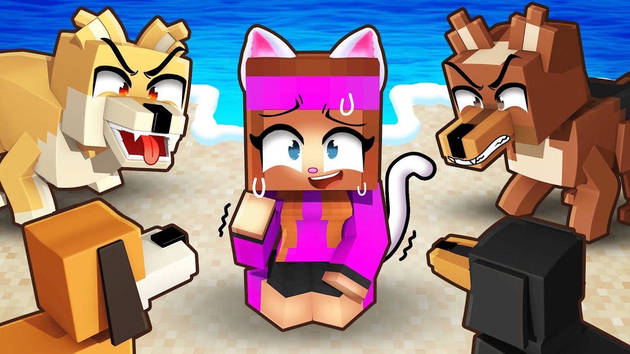 Un Chat sur une île réservée aux Chiens sur Minecraft !