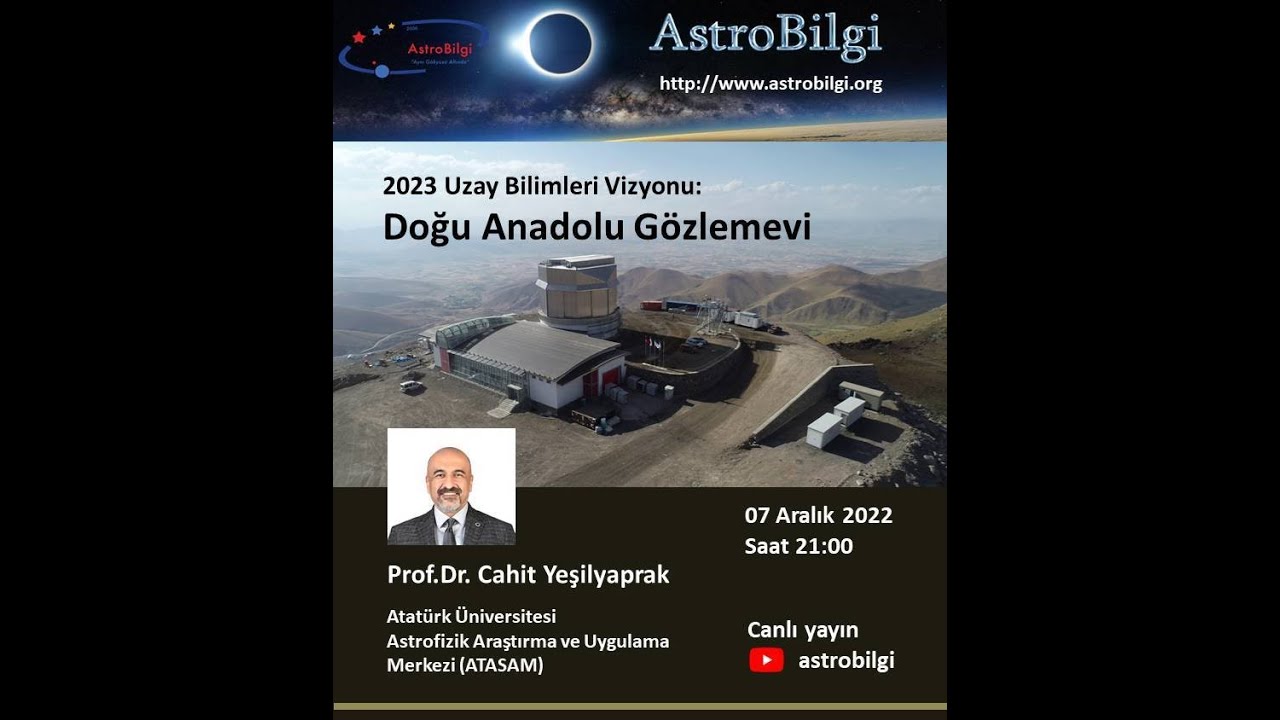 AstroBilgi: Doğu Anadolu Gözlemevi, Prof.Dr. Cahit Yeşilyaprak