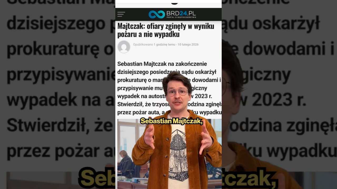Sebastian Majtczak Wypadek na M1, nadmierna prędkość #newsy #żart #humor #parodia #wiadomości