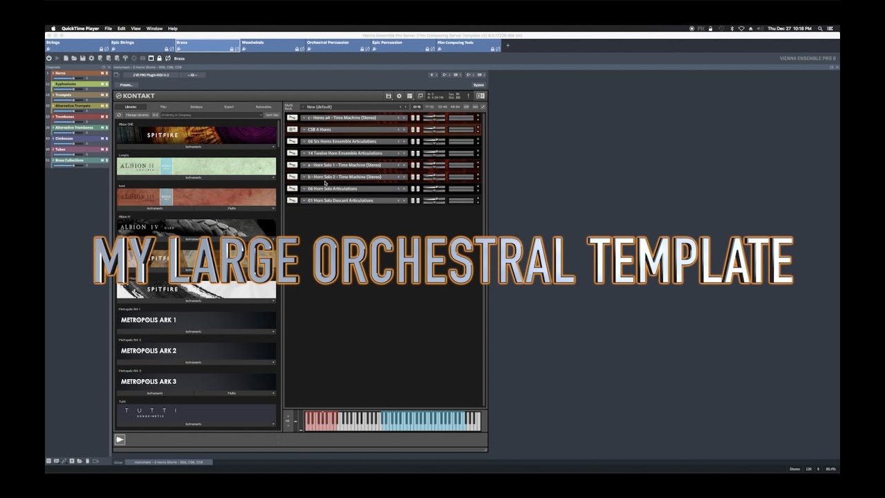 WALKTHROUGH: My Large Orchestral Template | Cubase and VE Pro