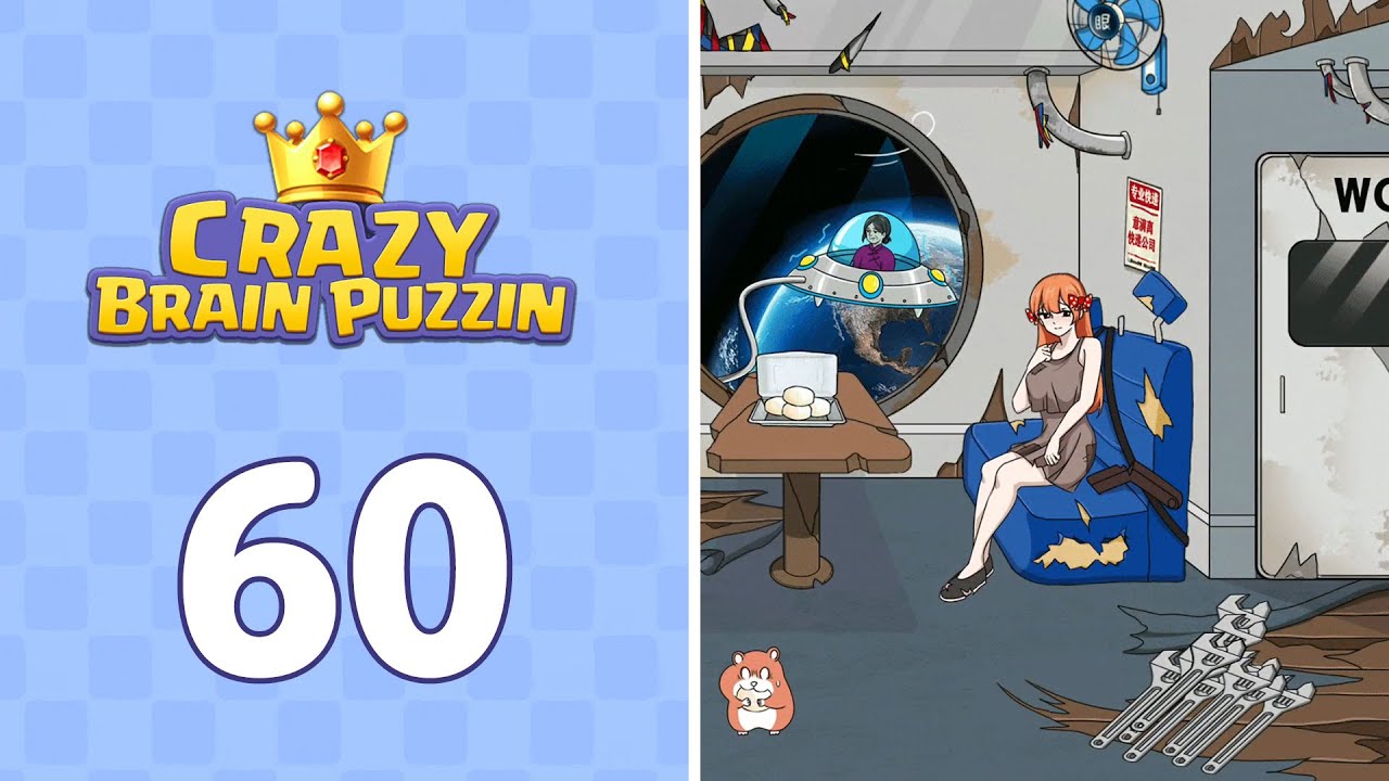 Crazy Brain Puzzle Level 60 Moon Drift | Complete Walkthrough & Solutions! 🎯