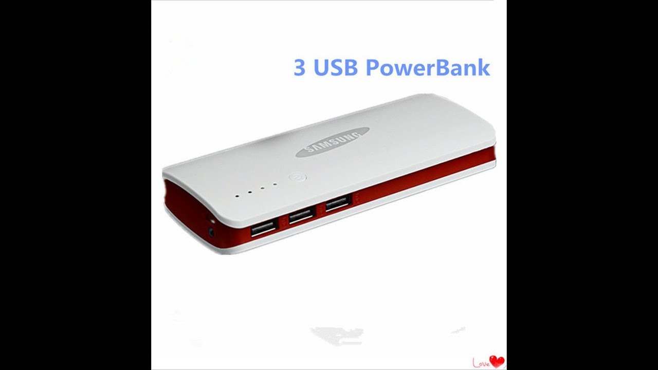 Интересный power bank на 3usb. Power bank samsung на 20000 mah из Китая.