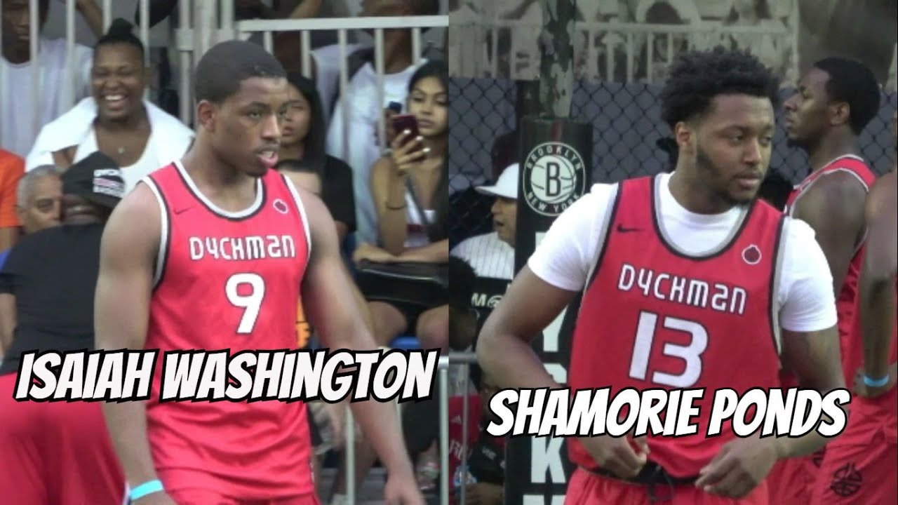 Isaiah Washington & Shamorie Ponds Turn Dyckman Up! SCARY backcourt - Summer Debut - Full Highlights