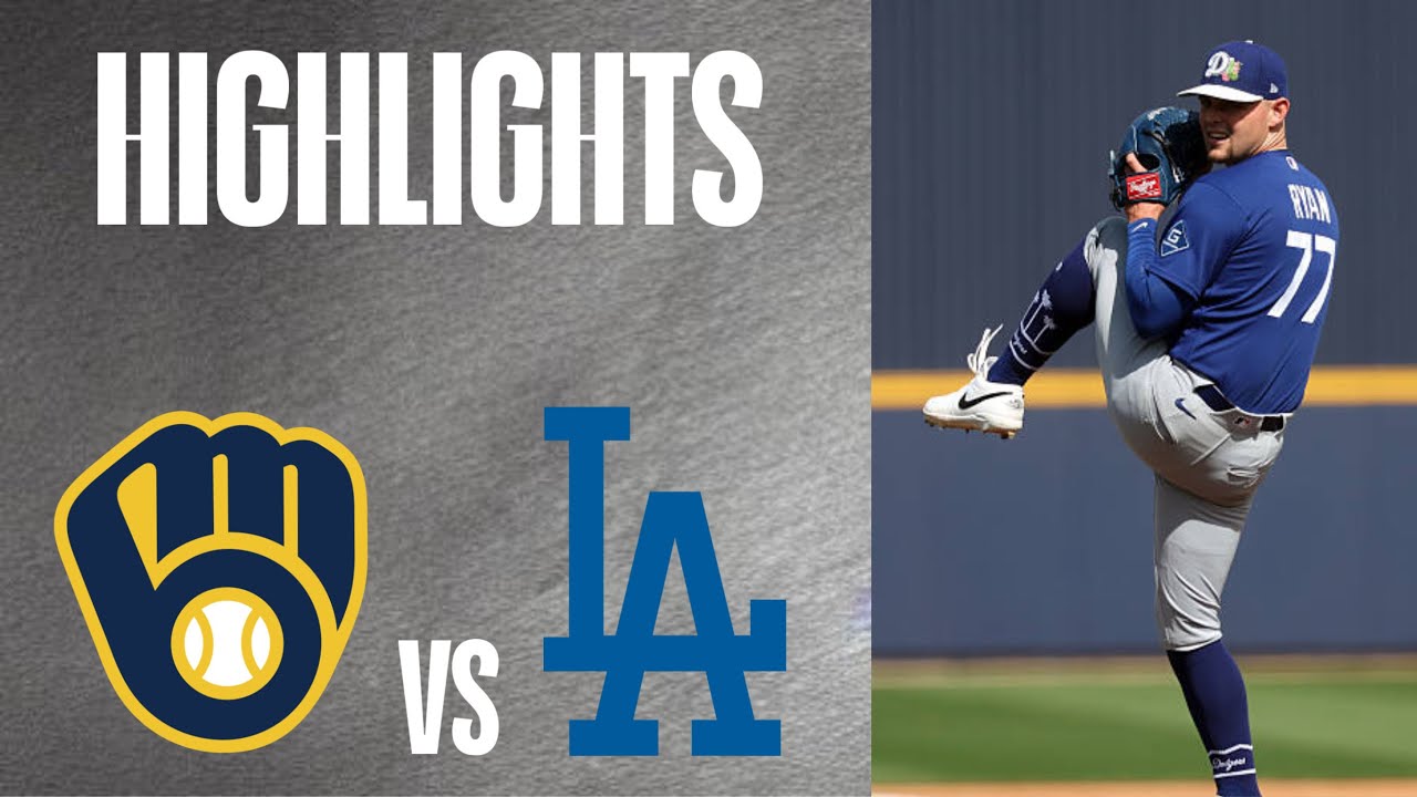 Spring Training Highlights - Brewers vs Dodgers (March 9, 2026) 