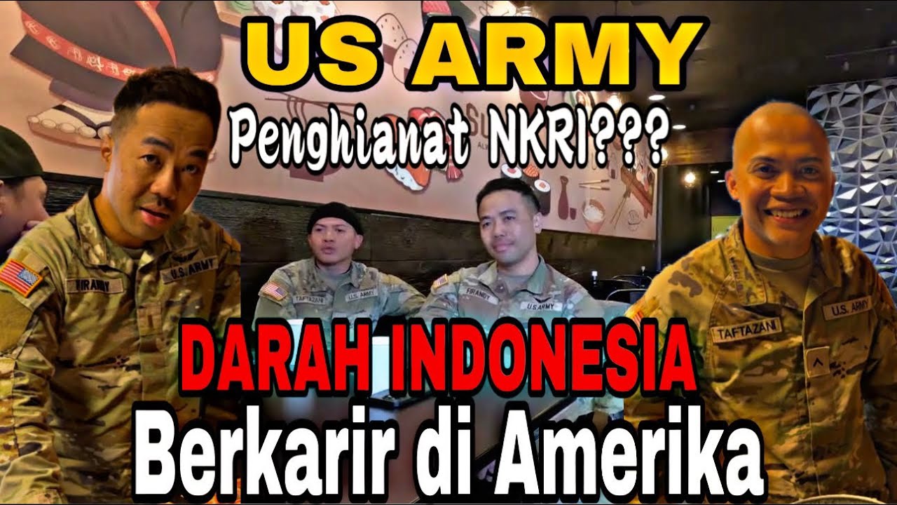 Gagal jadi TNI di INDONESIA dan memilih karir di US ARMY tentara amerika darah indonesia