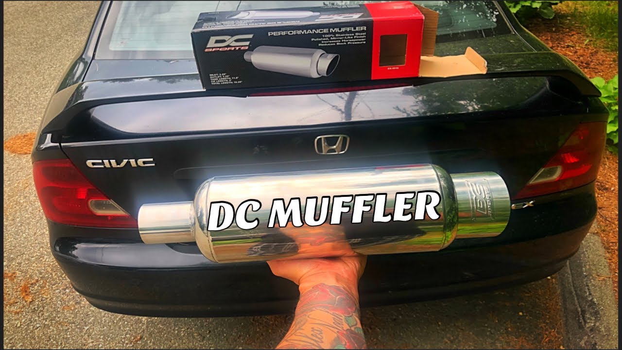 HONDA CIVIC EM2 DC MUFFLER INSTALL