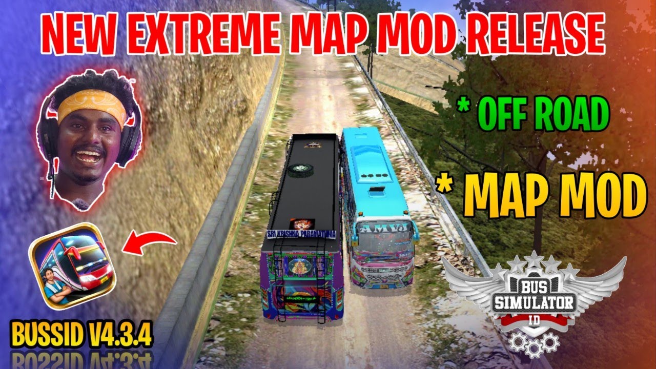 New Extreme Off Road Map Mod Tamil | Bus Simulator Indonesia | Extrame Off Road Map Mod In Bussid