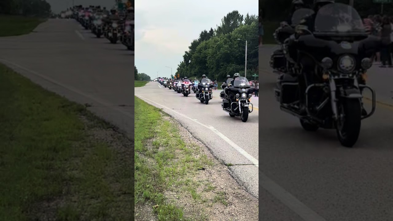Funeral procession underway for Milwaukee police officer