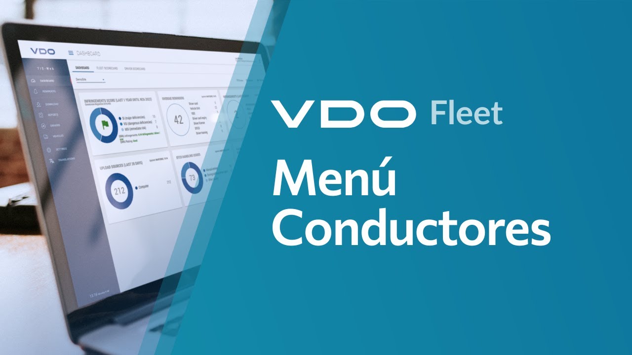 VDO Fleet Tutorial | Men&uacute; Conductores