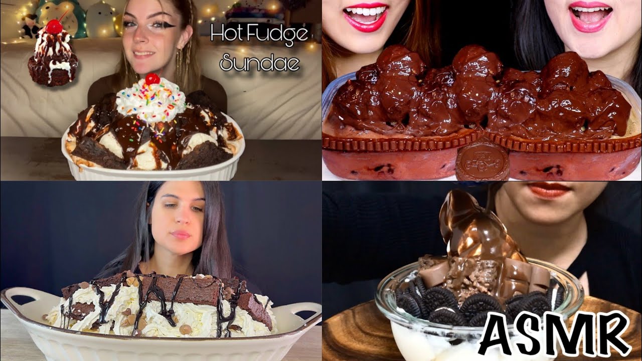 HOT FUDGE SUNDAE MUKBANG