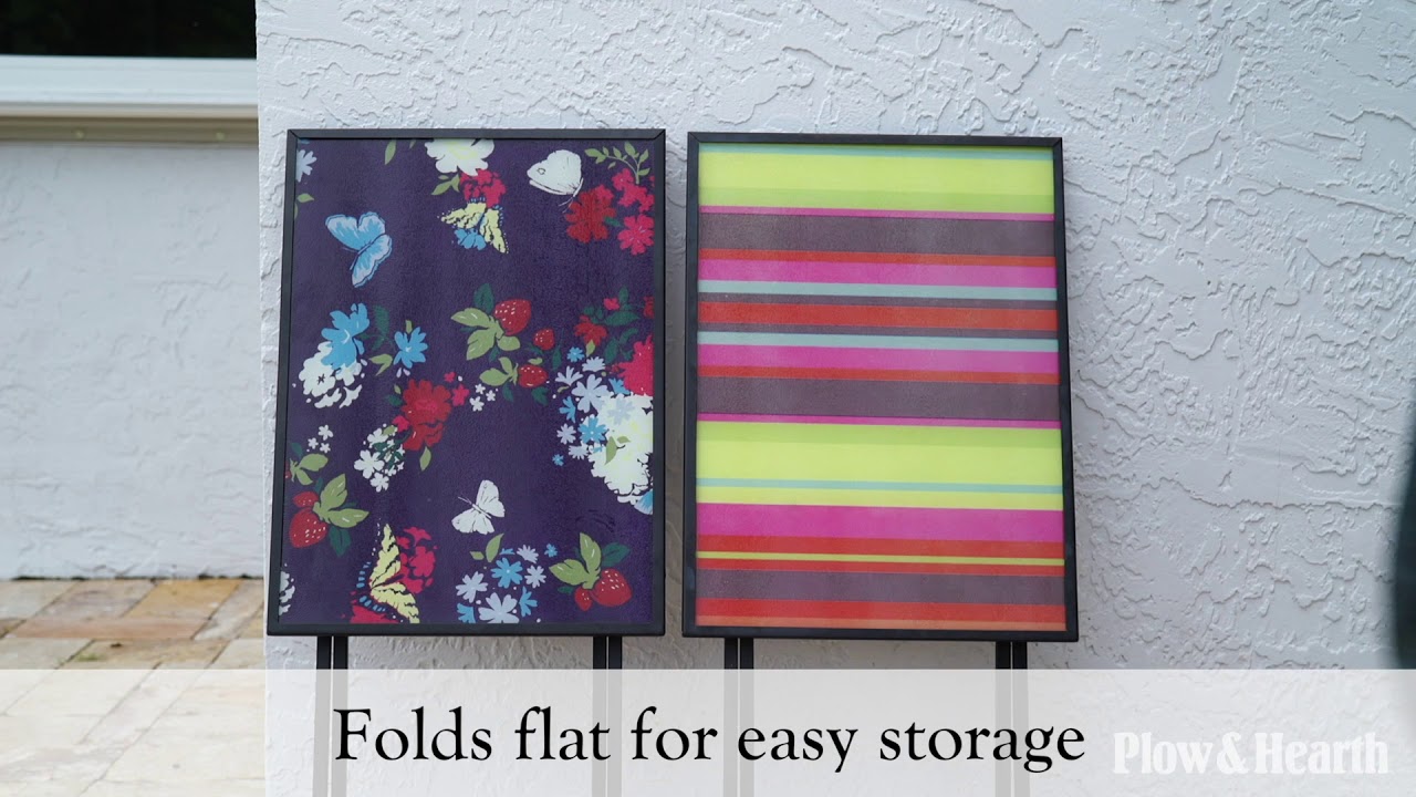 Tempered Glass Folding Tray Table SKU# 59G79 - Plow & Hearth