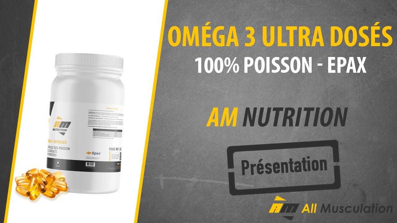 💊 Oméga 3 AM Nutrition : les plus dosés de France ‼️💪😎