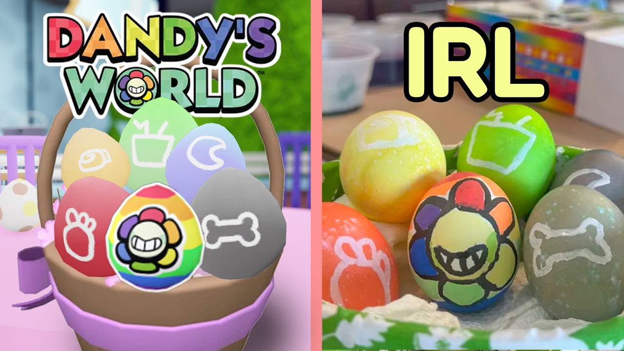 Я создал пасхальные яйца из Dandy's World в реальной жизни!