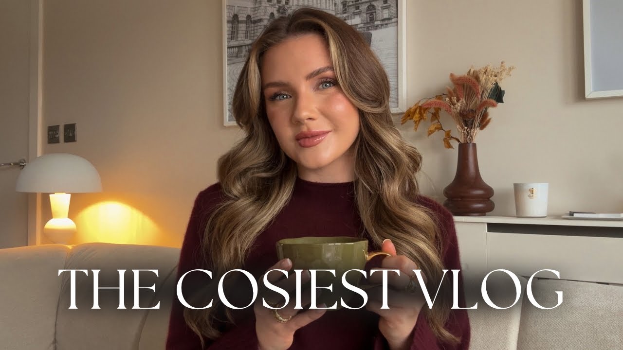 COSY WEEKEND AT HOME | CHRISTMAS SHOPPING AT M&S, NEW IN BEAUTY & HOW I STYLE MY HAIR