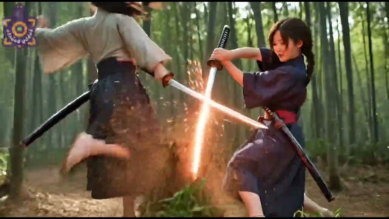 Samurai girls fight scenes #japanese #aigenerated #fightscene #samurai 