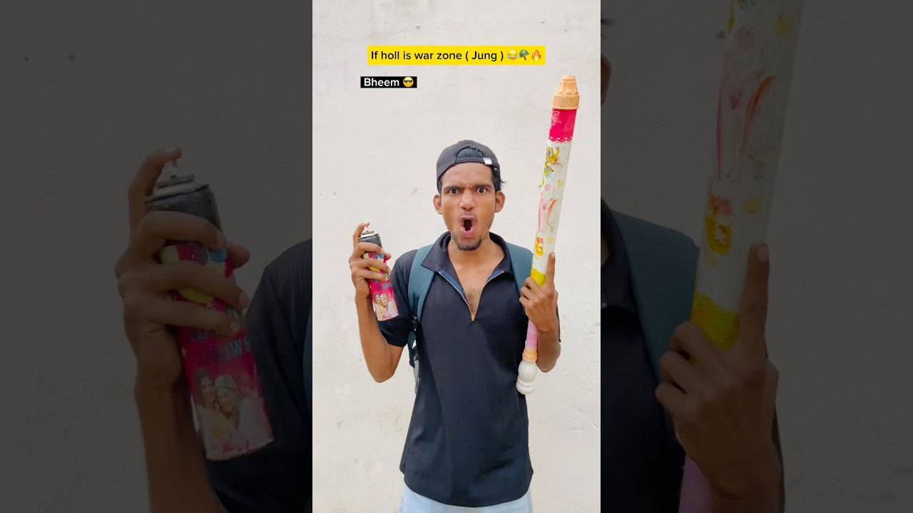 If holi is war zone part 3 😂🔥|indian family😅|| #shorts #indian #funny #relatable #holi #comedy