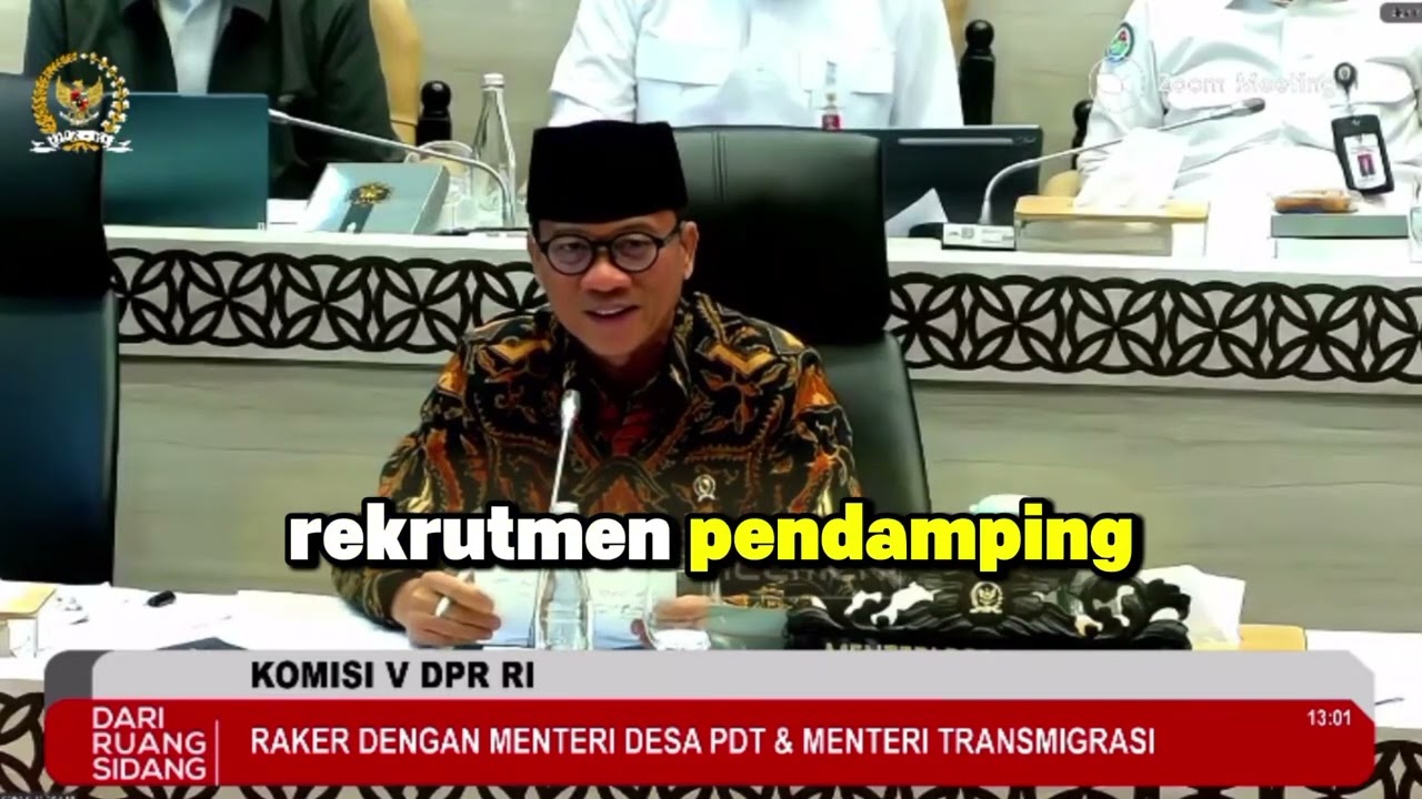 ❌ Tahun 2025 Tanpa Rekrutmen Pendamping Desa | Penjelasan Lengkap dari Menteri Desa PDT
