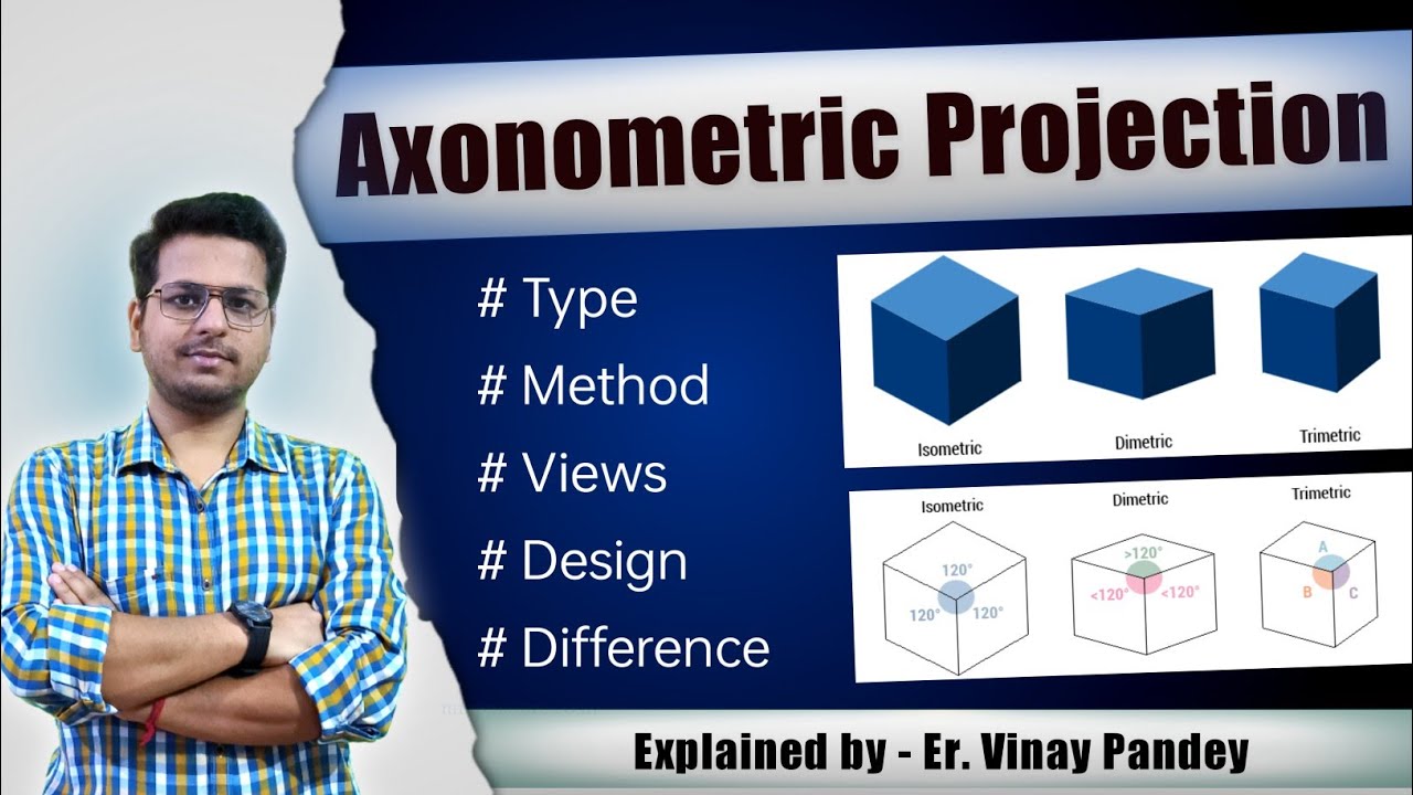 Axonometric Projection | Types of Projection @thecadmentorvinay