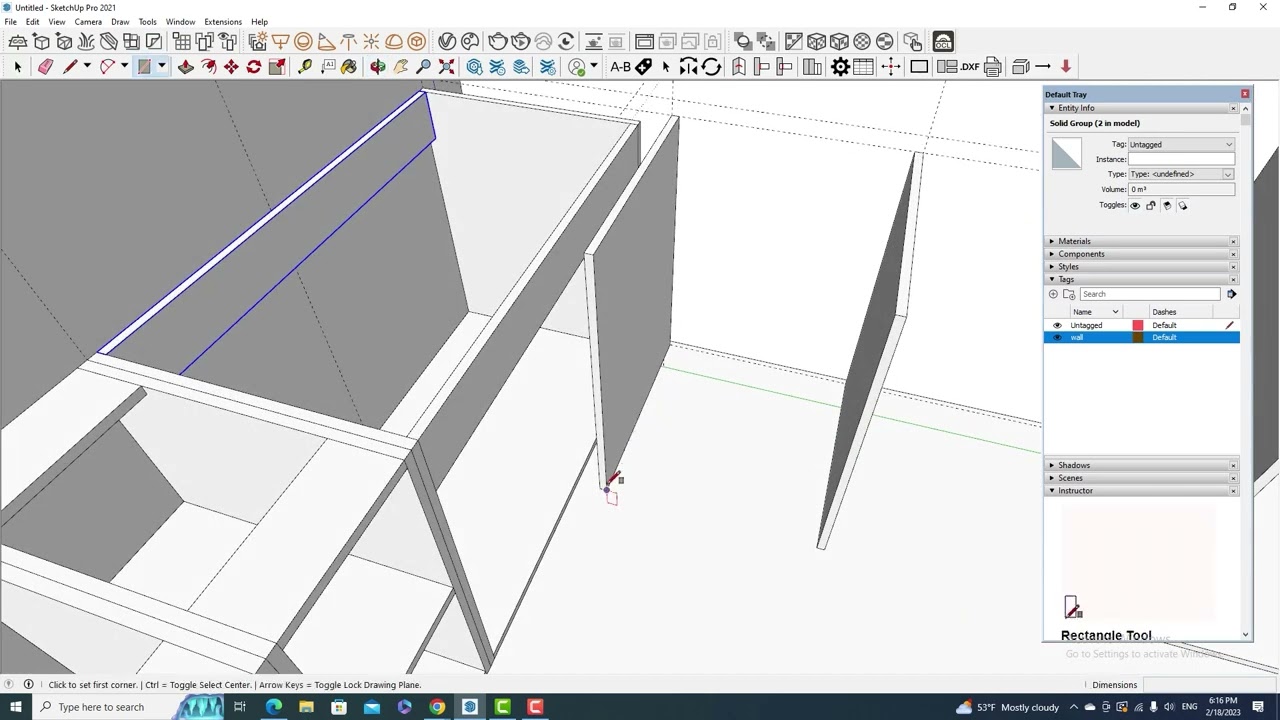 Easy kitchen with SketchUp  - part 1