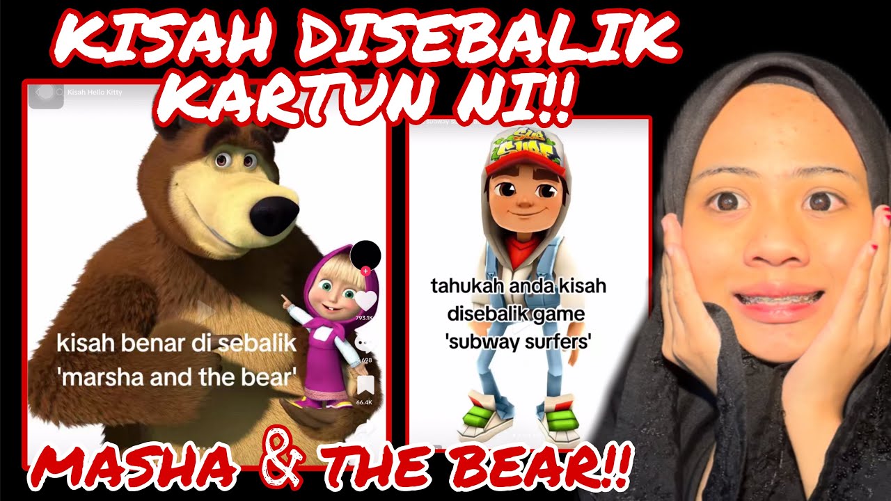 KISAH DISEBALIK KARTUN MASHA & THE BEAR ‼️ GAME SUBWAY SURFERS!!