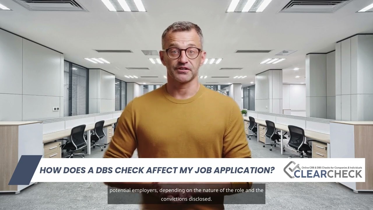 How does a DBS check affect my job application?