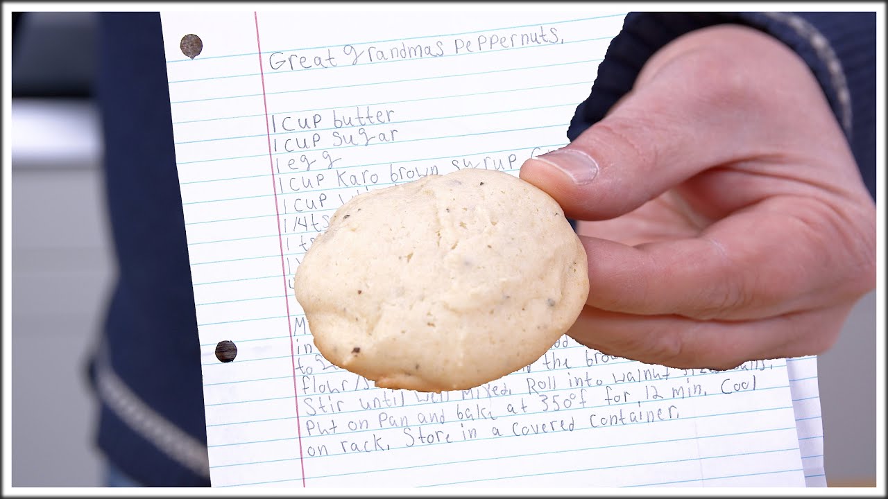 Great Grandma's Peppernuts Recipe - From A Viewer - Glen And Friends Cooking