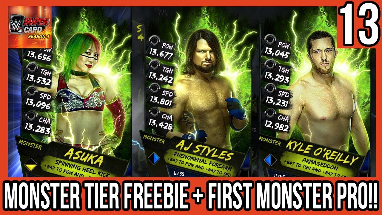 MONSTER TIER FREEBIE + FIRST MONSTER PRO!! SUPERCARD SEASON 4 #13