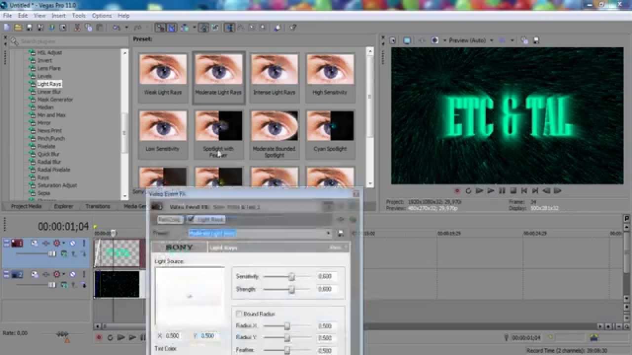 Tutorial Vinheta Simples Sony Vegas Pro 11.0
