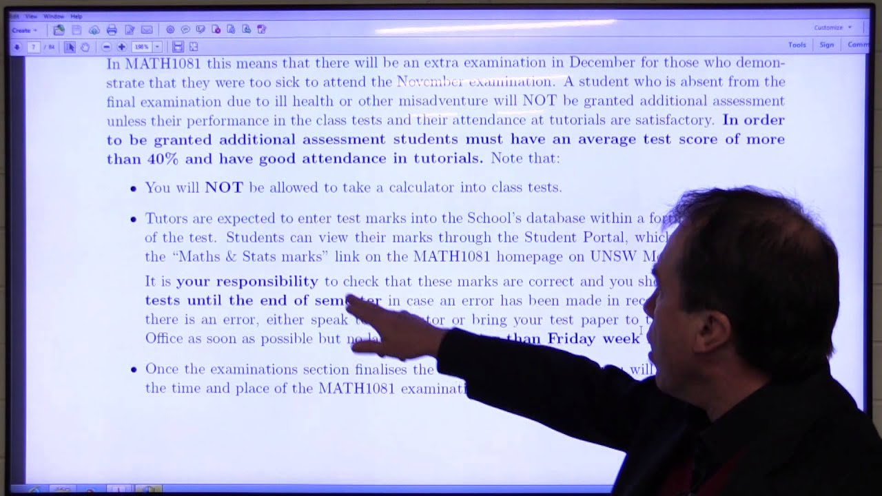 MATH1081 Overview and Course Information