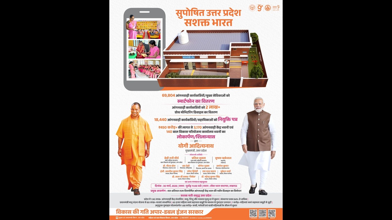 #LIVE: आंगनवाड़ी कार्यकर्त्रियों एवं मुख्य सेविकाओं को स्मार्टफोन एवं नियुक्ति पत्र वितरण कार्यक्रम