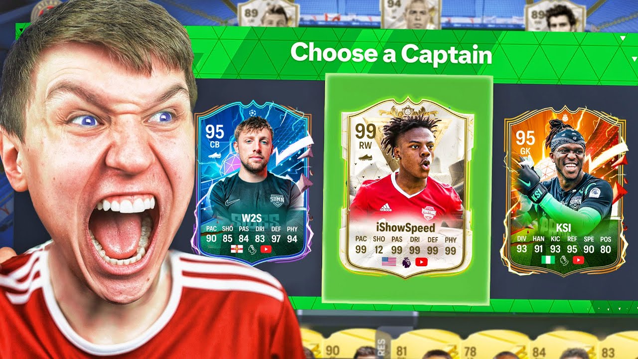 ЮТУБЕРЫ В EA FC 24 FUT DRAFT ft Speed, KSI и W2S