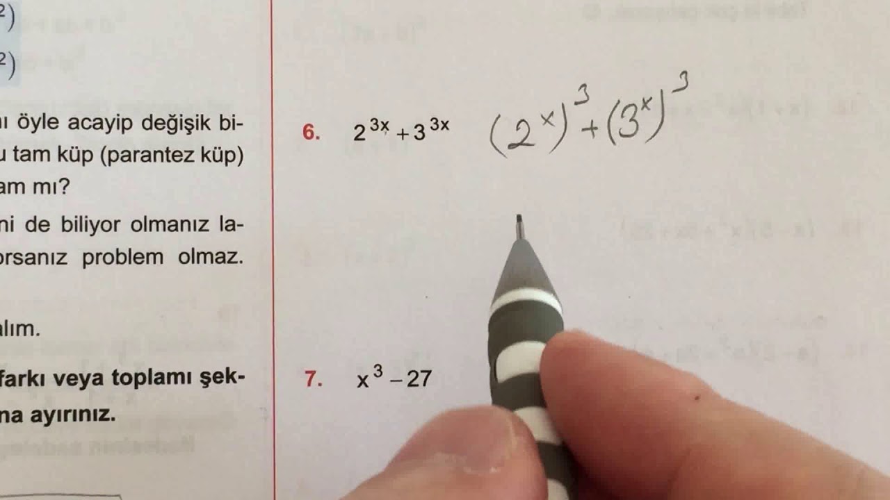 Çarpanlara ayırma formüller soru çözümleri 8. sınıflar ve tyt çalışanlar kesinlikle izleyin en basit