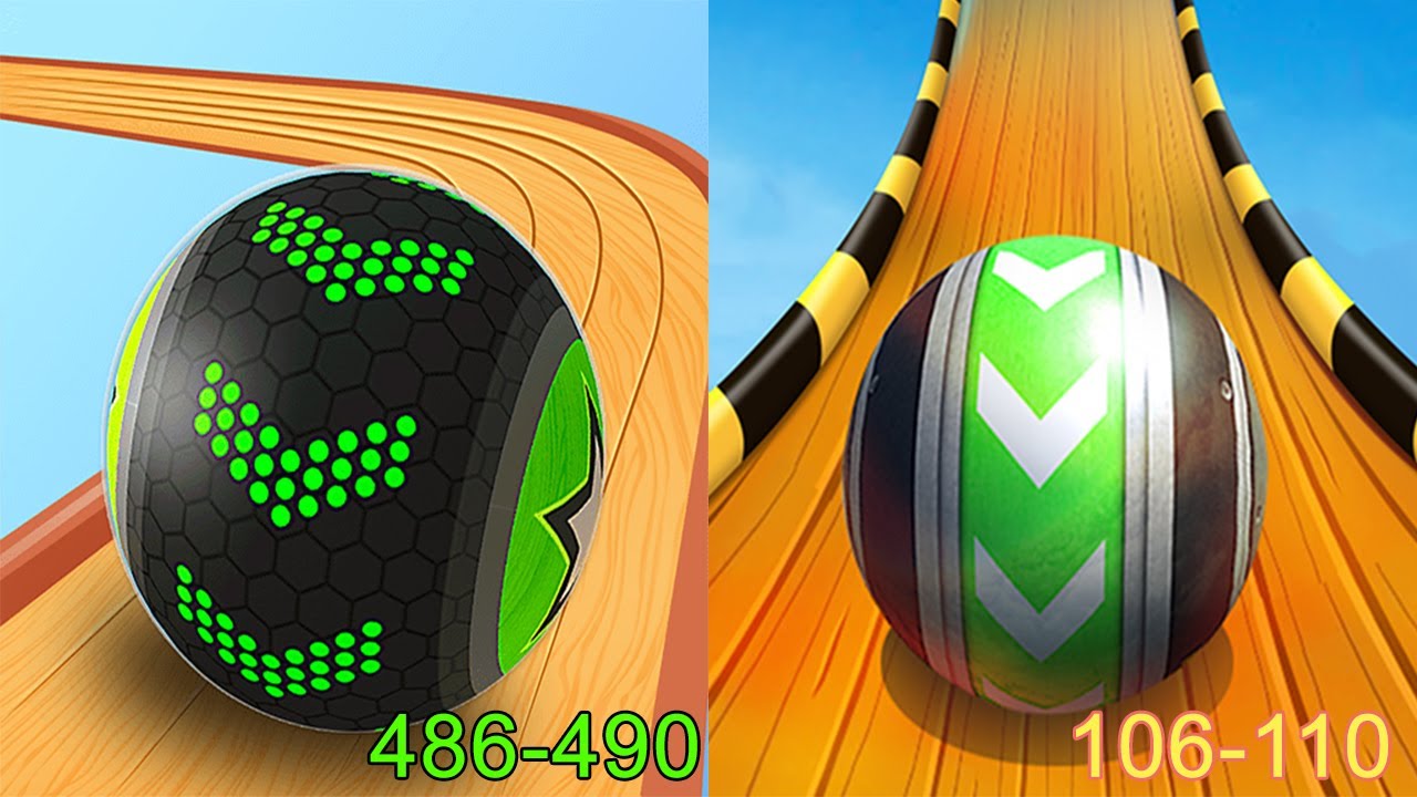 Going Balls VS Sky Rolling Ball 3D Android iOS Gameplay (Level 486-490)
