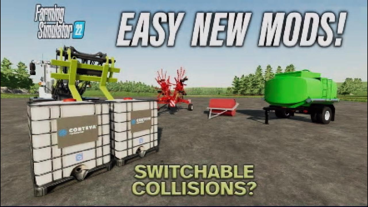 SWITCHABLE COLLISIONS? FS22 | EASY NEW MODS! | (Review) Farming Simulator 22 | PS5 | 23rd March 2022