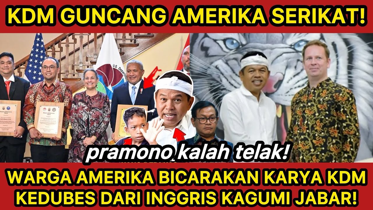 WARGA AMERIKA BICARAKAN KDM‼️GEBRAKAN JABAR ISTIMEWA TERICUM DI LUAR NEGERI! ADA TANDA APA INI?