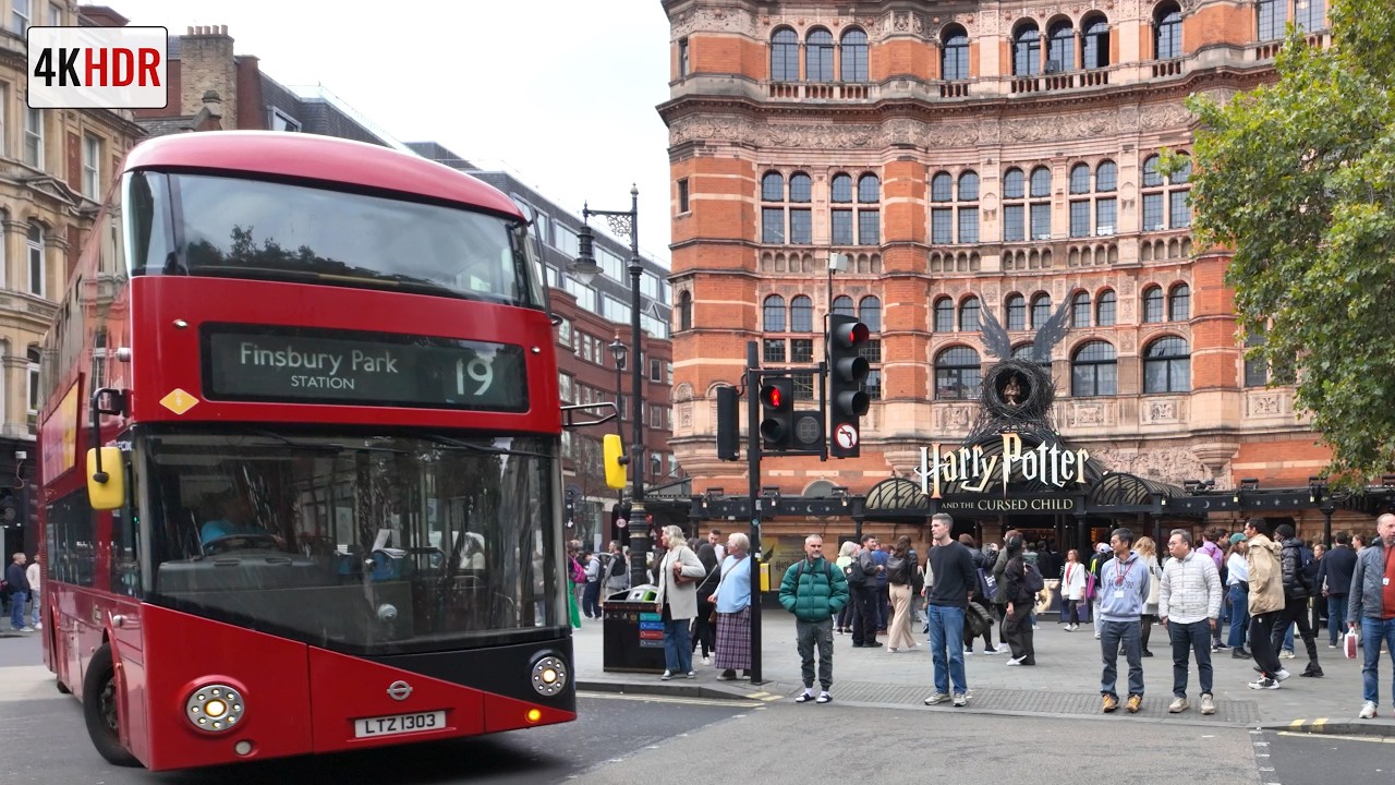 Autumn Walk London West End | Shaftesbury Avenue [4K HDR]