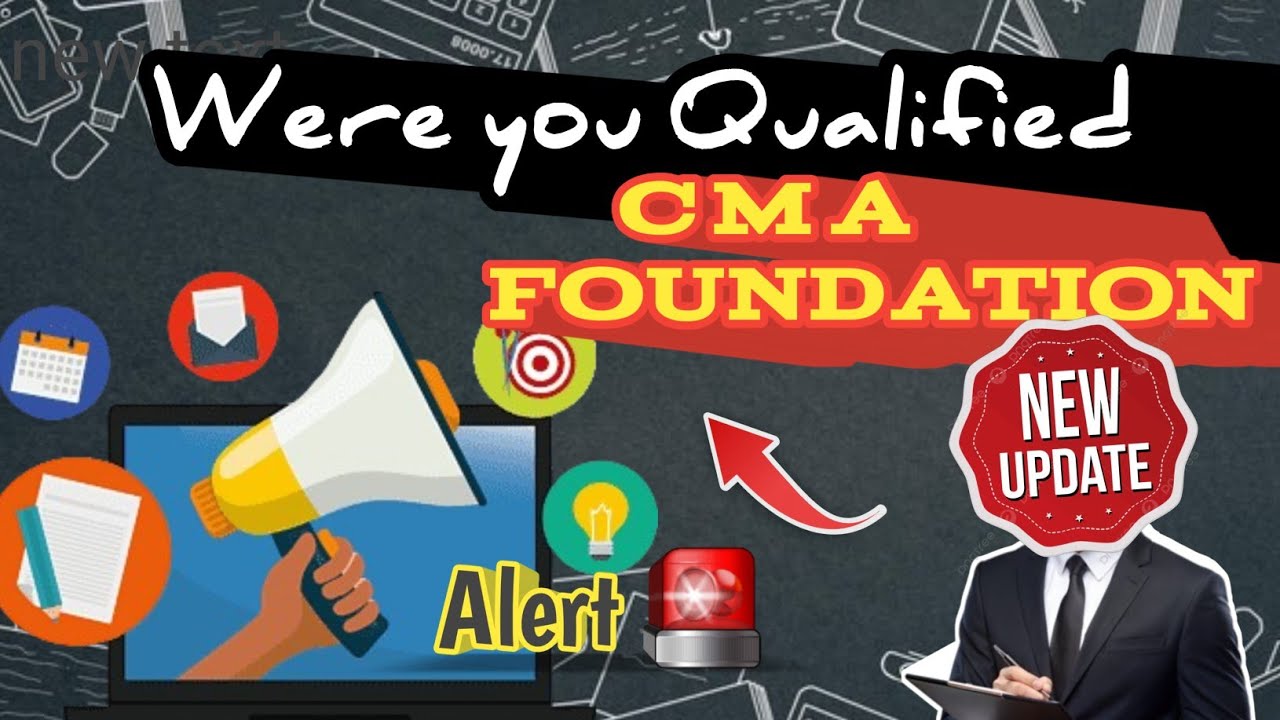 Breaking 📢 Important Update for CMA foundation qualified students. @CMAATV#ICMANotification.@CMAATV