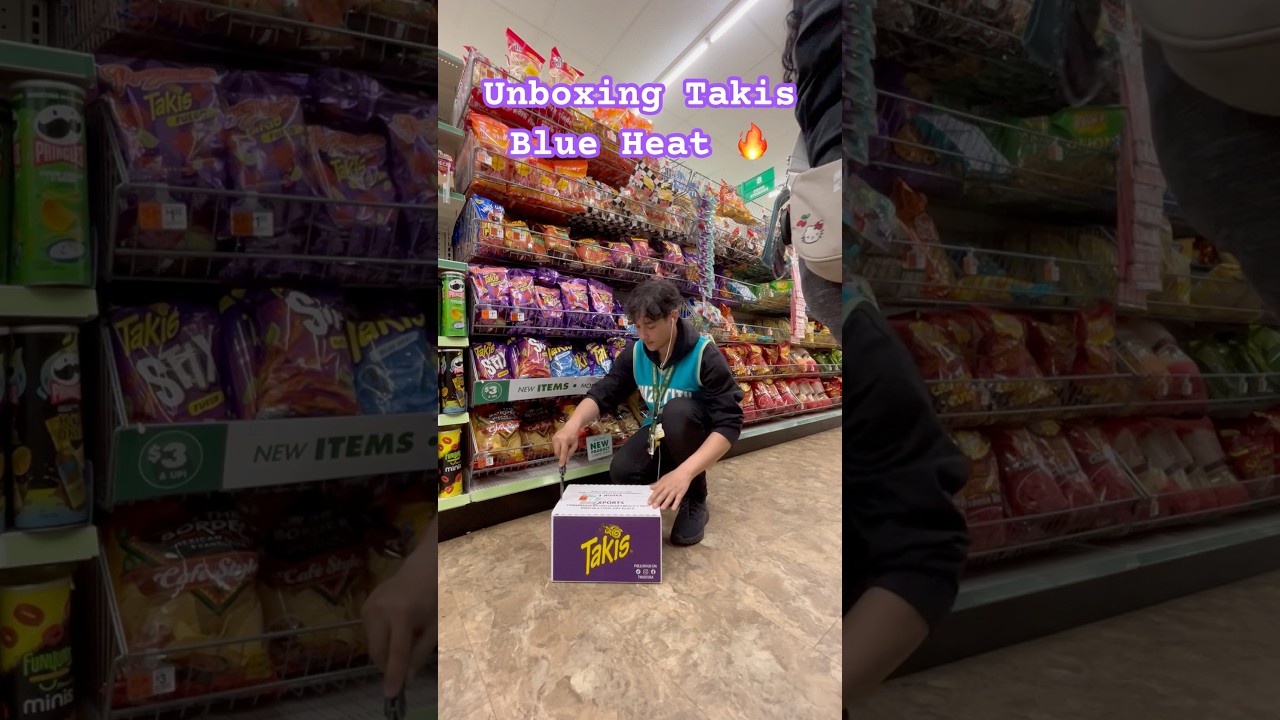 Unboxing Takis Blue Heat 🔥