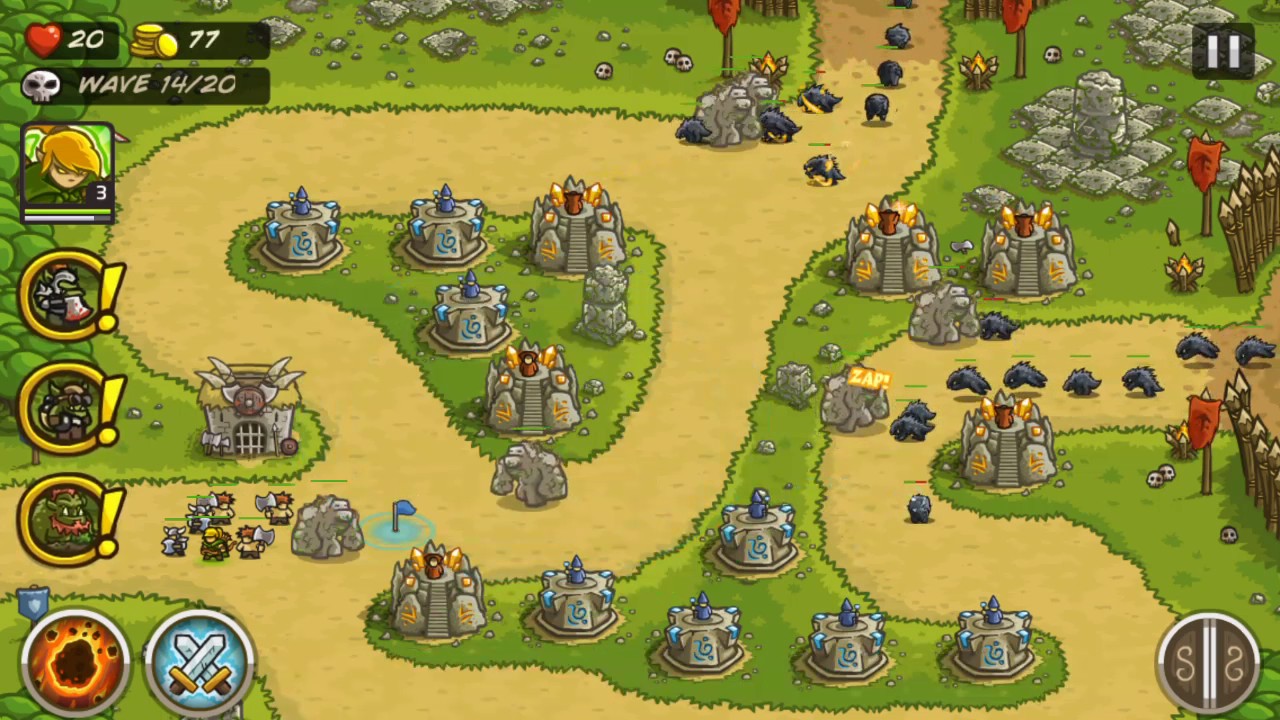 Kingdom rush casual campaign  level  ruins of acaroth