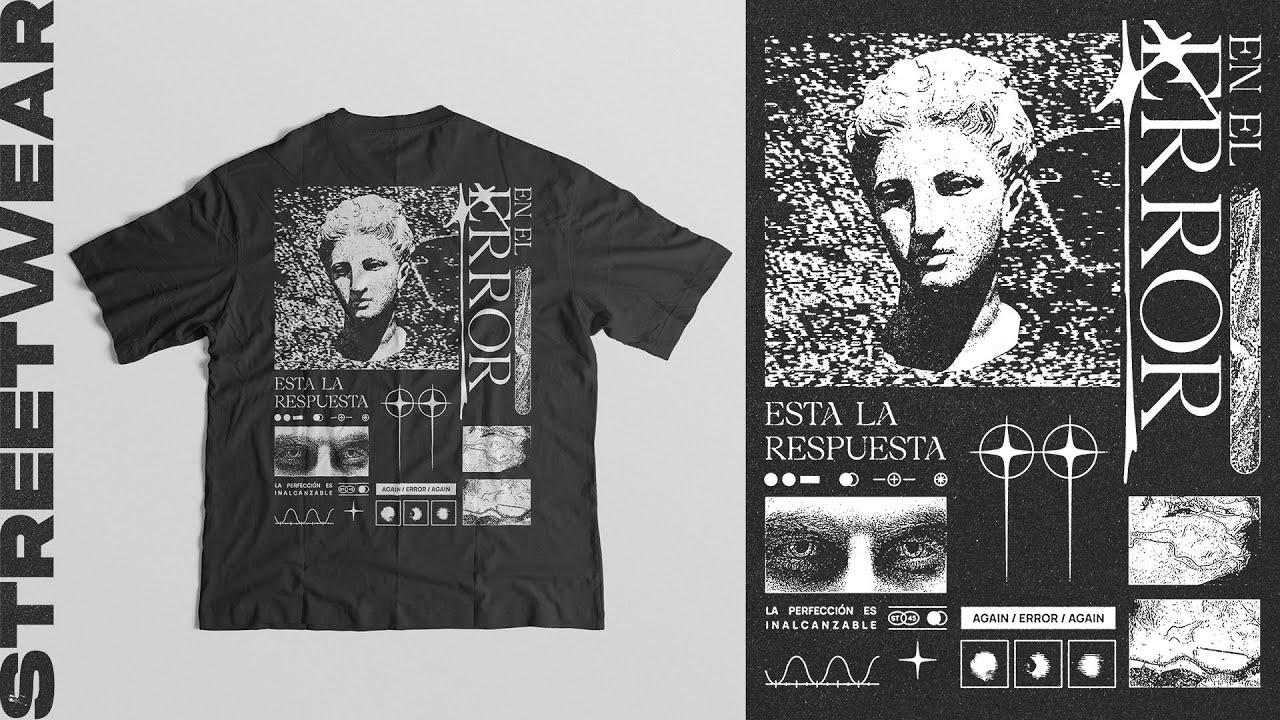 Cómo Hacer tu PROPIO DISEÑO para tu MARCA DE ROPA | TUTORIAL ILLUSTRATOR Y PHOTOSHOP