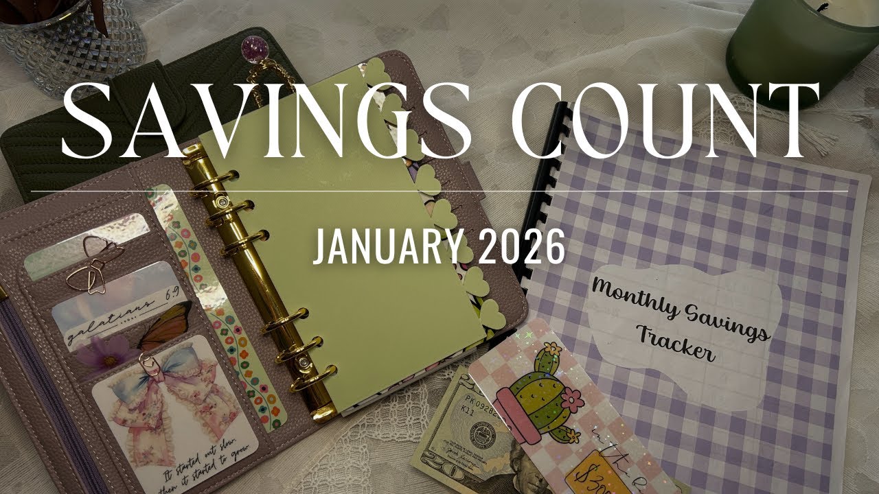 How Much Money I Saved With Cash Stuffing! | January Savings Count | Cash Envelope System | 2026