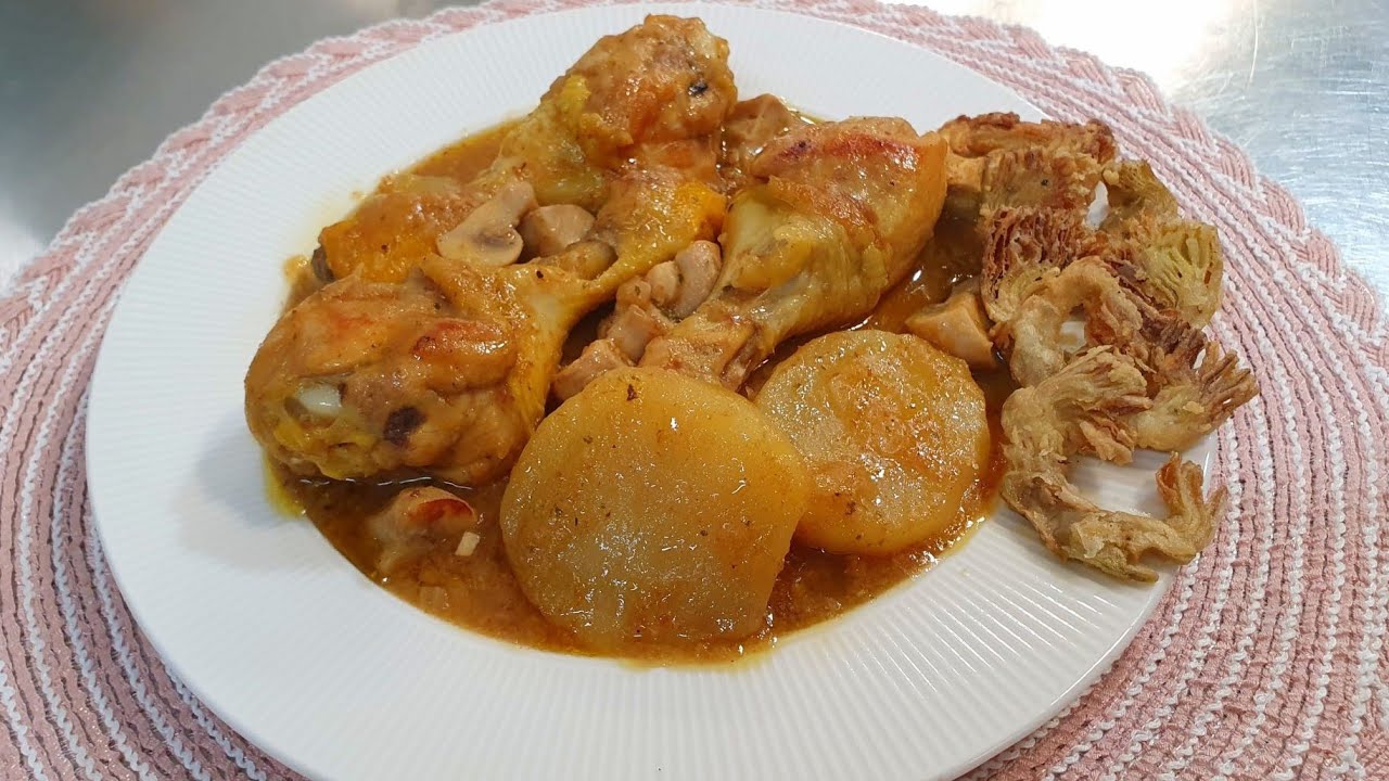 Pollo a la cerveza con chip de alcachofas Triunfaras .Sabor Artesano